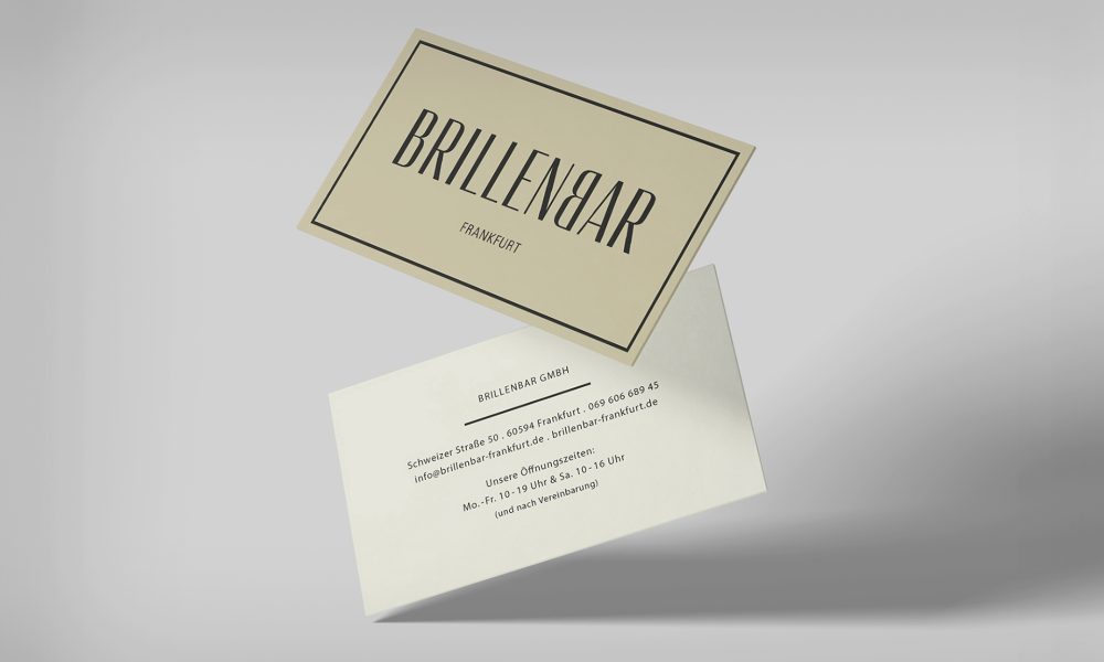 Brillenbar Visitenkarten