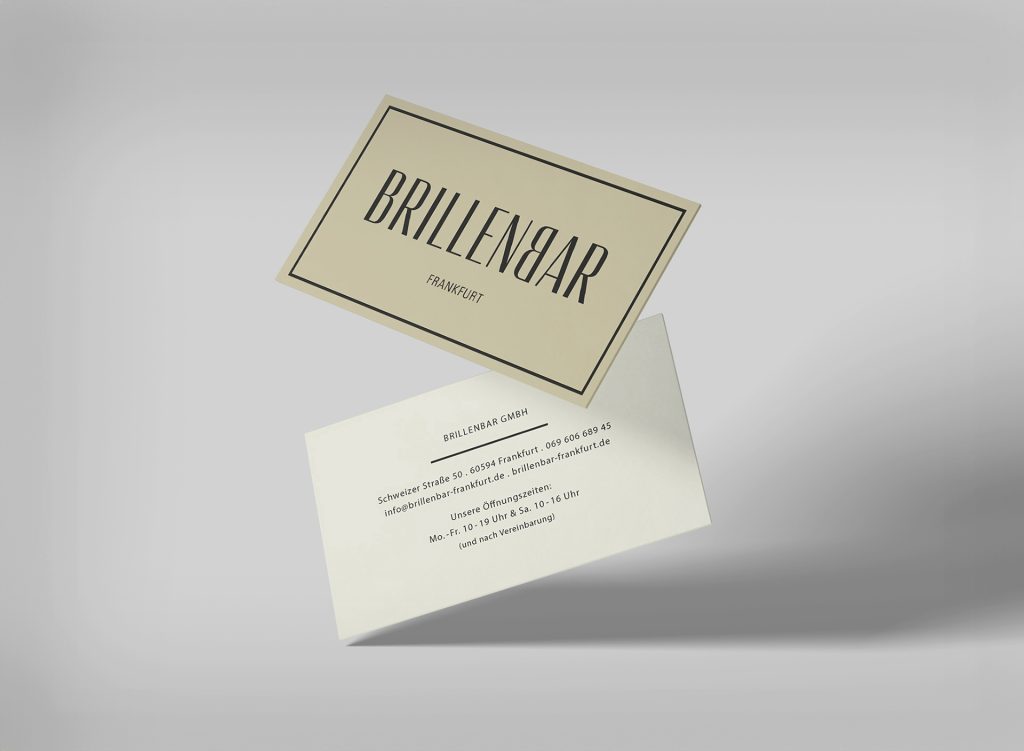 Brillenbar Visitenkarten